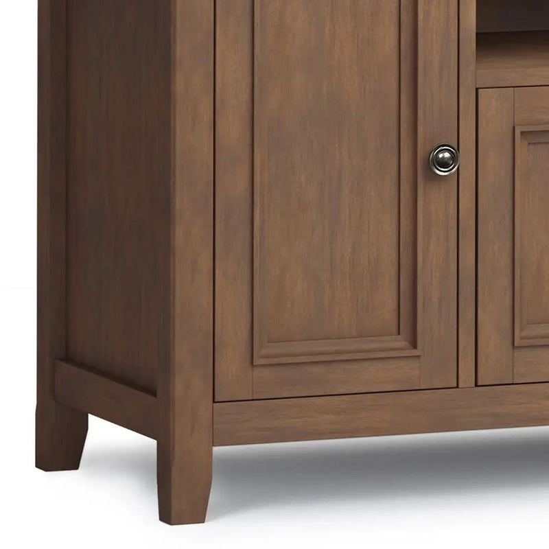 Amherst - Wide TV Media Stand - Rustic Natural Aged Brown by Unique Piece Furniture