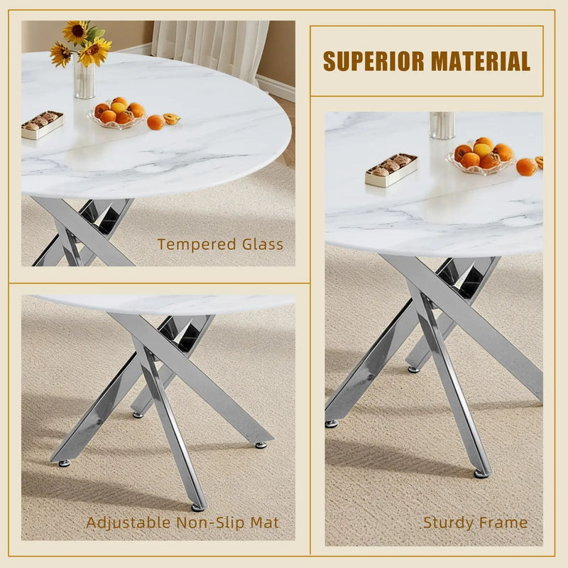 Modern Round Table For Dining Room by HouseOfZazla