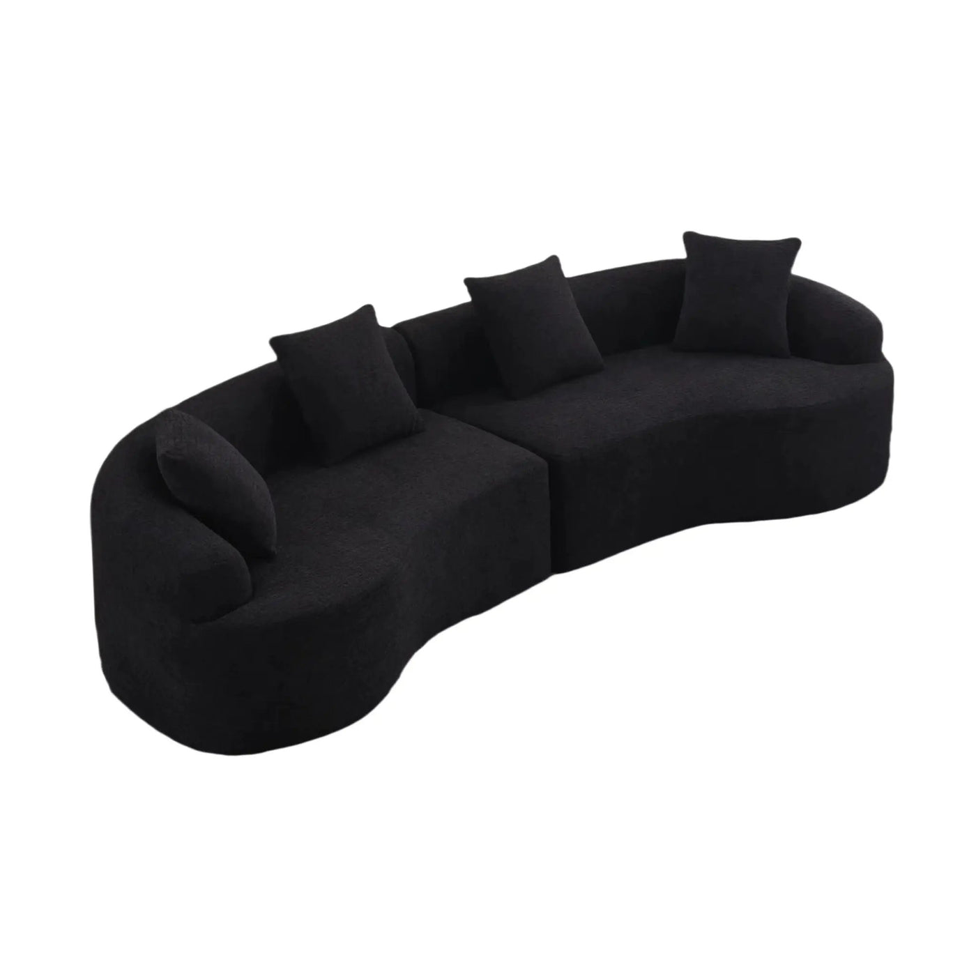 4 Seater Sofa With Fabric, 30D, 60 Hardness Full Sponge, 4 Pillow For Living Room, Home Furniture Sleeper Sectional Sofa For Apartment by Unique Piece Furniture