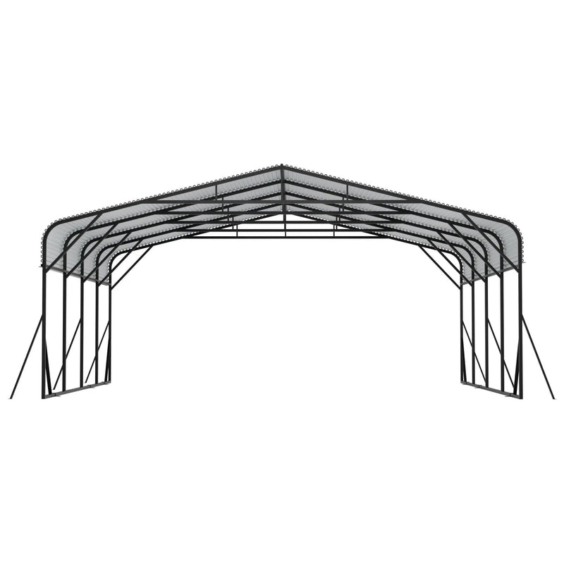 Heavy Duty Carport, All Weather Shelter - Black by Unique Piece Furniture