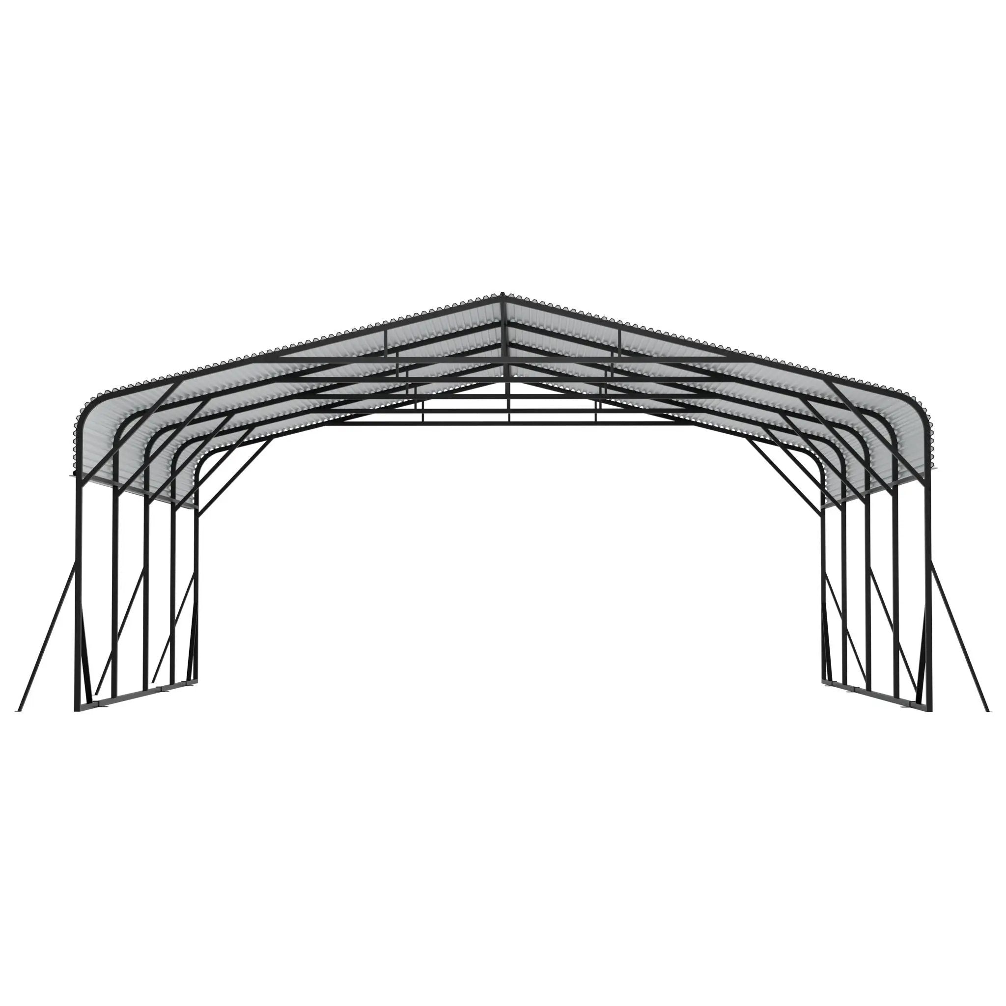 Heavy Duty Carport, All Weather Shelter - Black by HouseOfZazla