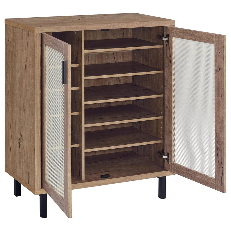 Stagg - 2 Door Shoe Storage Cabinet - Natural by HouseOfZazla