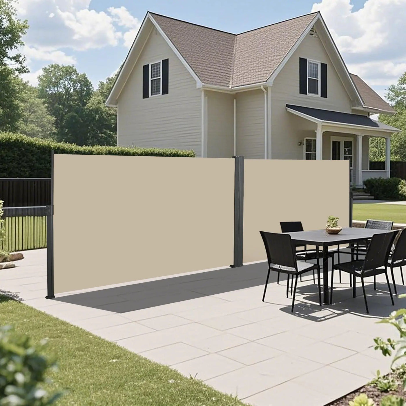 Retractable Side Awning, Waterproof And UV Resistant, Privacy Screen For Patio by Unique Piece Furniture