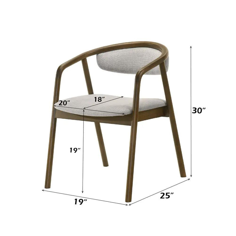 Delina - Side Chair - Walnut by Unique Piece Furniture