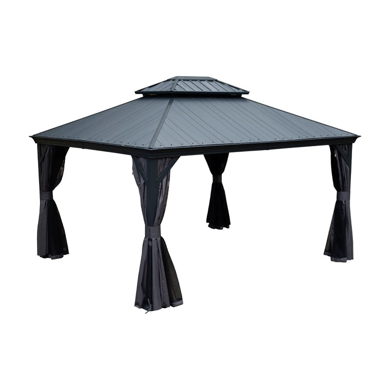 10'x12' Hardtop Gazebo with Resin Roof by HouseOfZazla