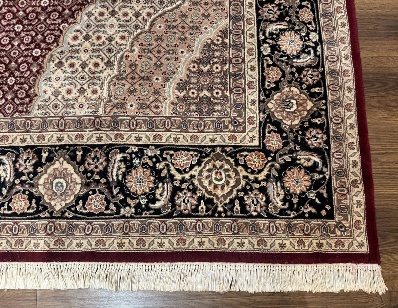 Sino Persian Rug 8x10, Herati, Elegant Oriental Carpet, Dark Maroon by Jewel Rugs