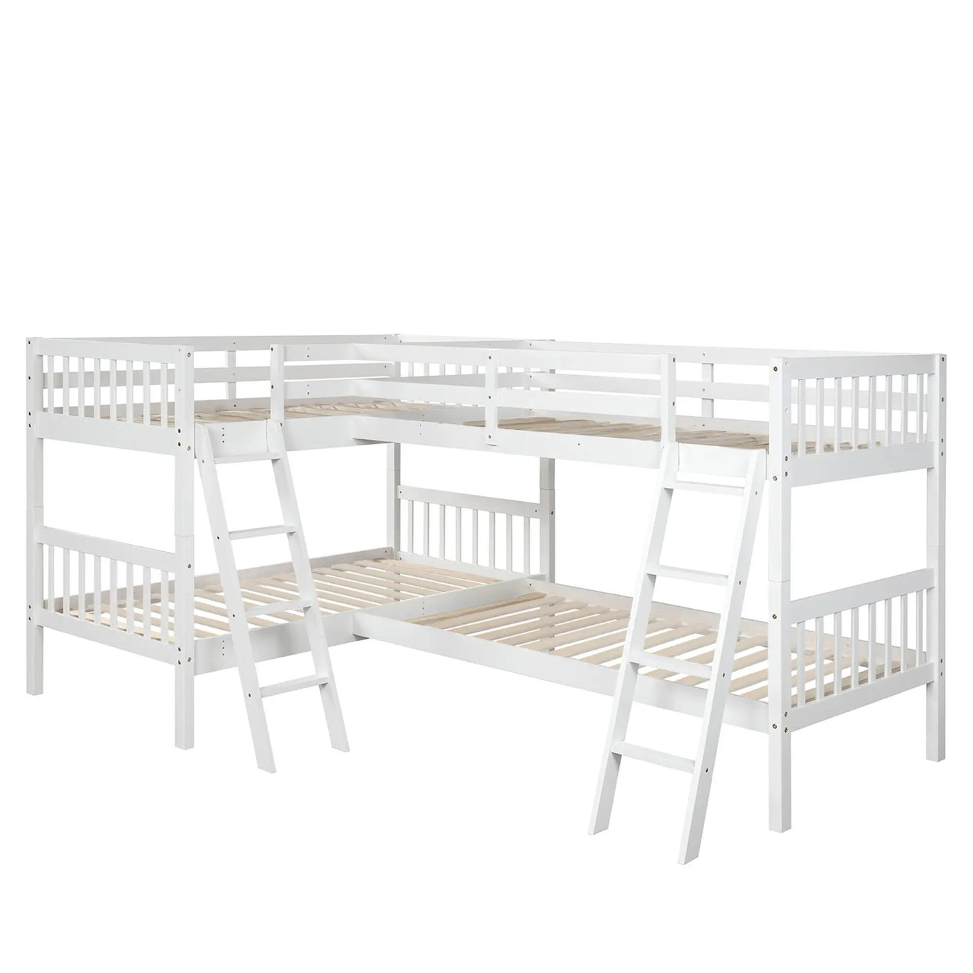 L Shaped Bunk Bed With Ladder by Unique Piece Furniture
