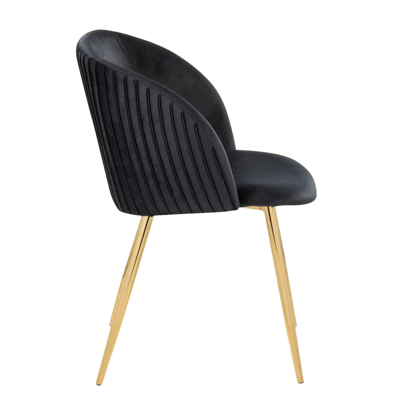 Fran - Pleated Waves Contemporary Chair (Set of 2) by HouseOfZazla