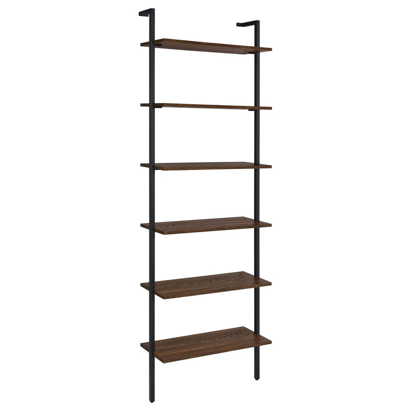 Owens 96-inch 6-shelf Wall Bookshelf Walnut by Unique Piece Furniture