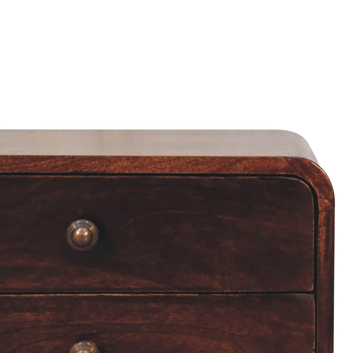 Solid Wood Curved California Nightstand by HouseOfZazla