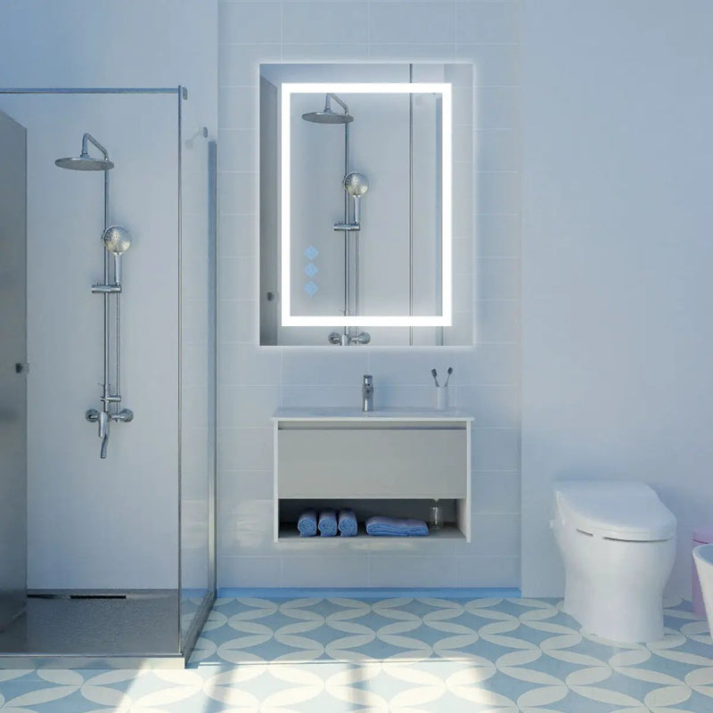 3000-6000K LED Bathroom Mirror With Lights, Anti-Fog Dimmable Lighted Wall Mounted Vanity Mirror Master Bath Modern Makeup (Only Mirrors, Not Cabinets) Horizontal & Vertical by HouseOfZazla
