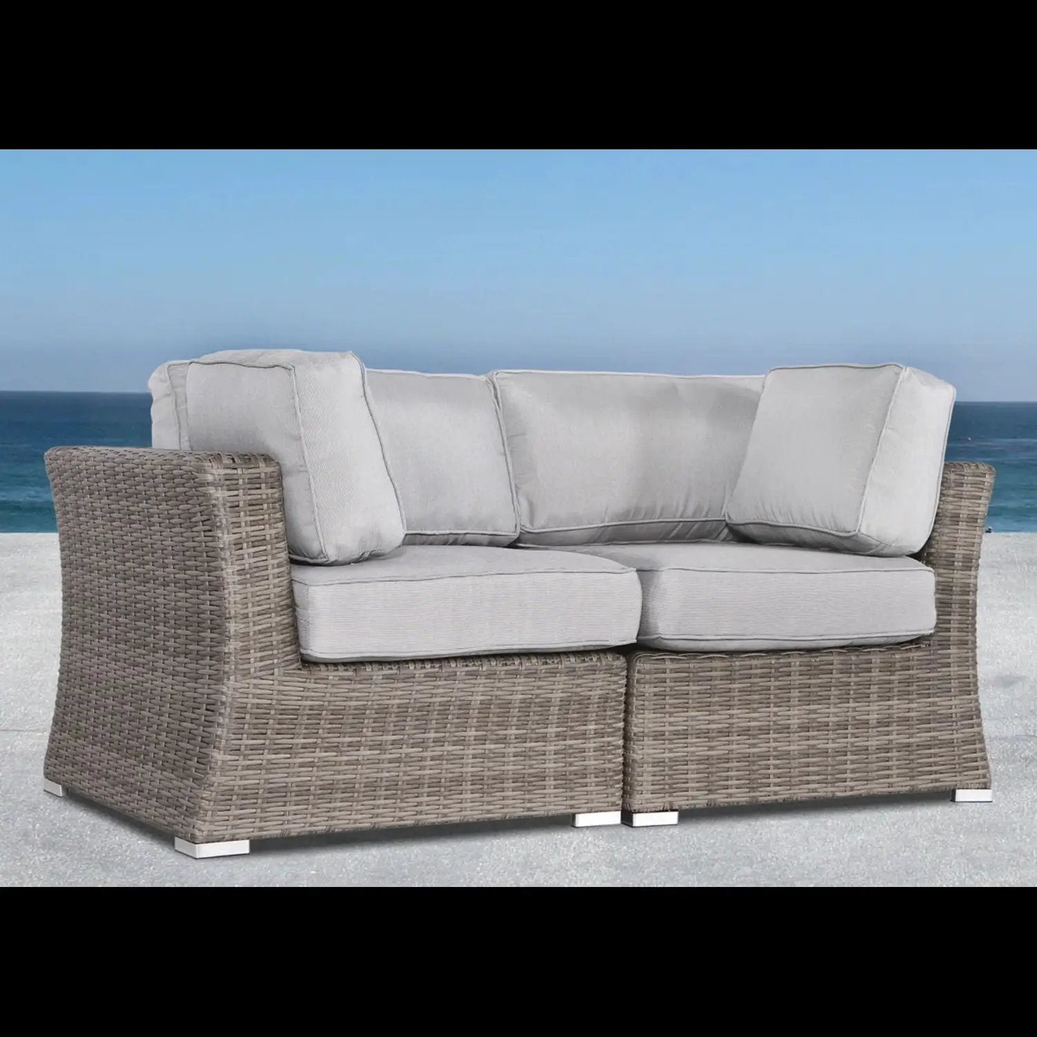 Loveseat With Cushions by Unique Piece Furniture