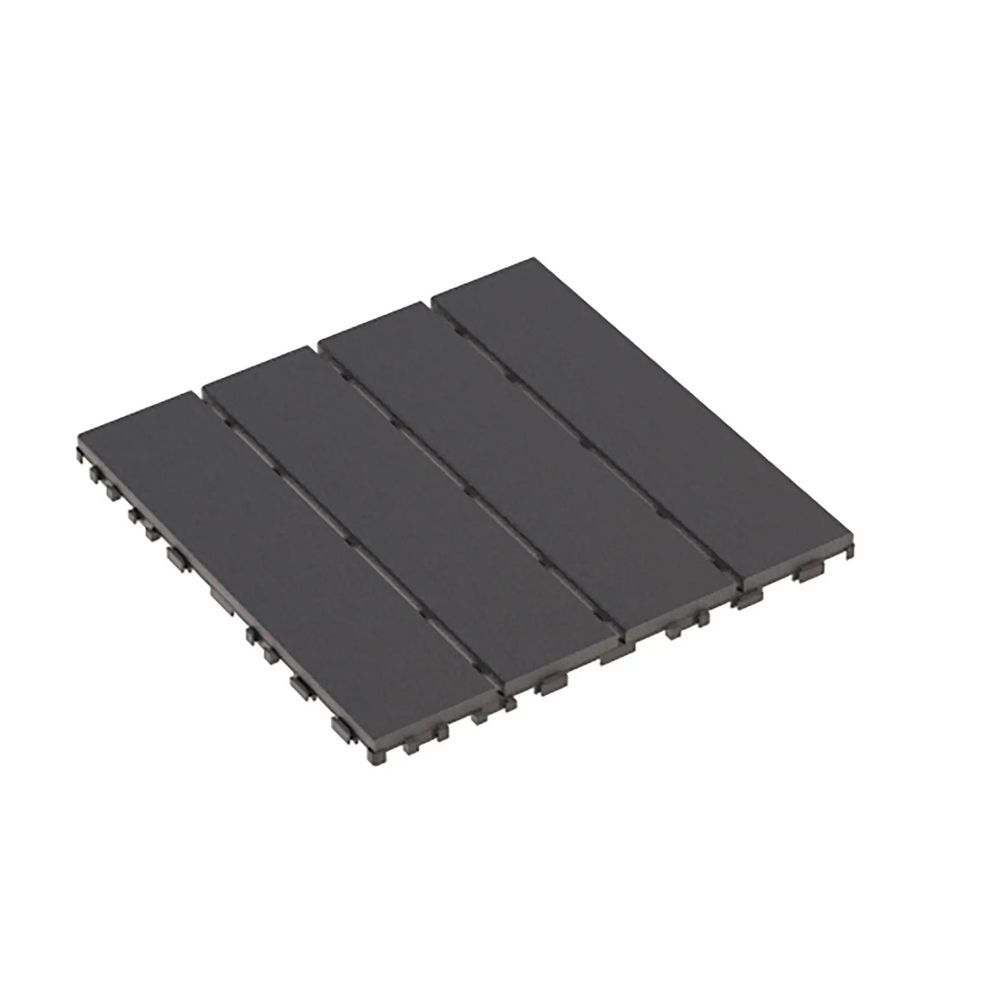 Plastic Interlocking 44 Pack Patio Deck Tiles, Square Waterproof Outdoor All Weather Use by HouseOfZazla