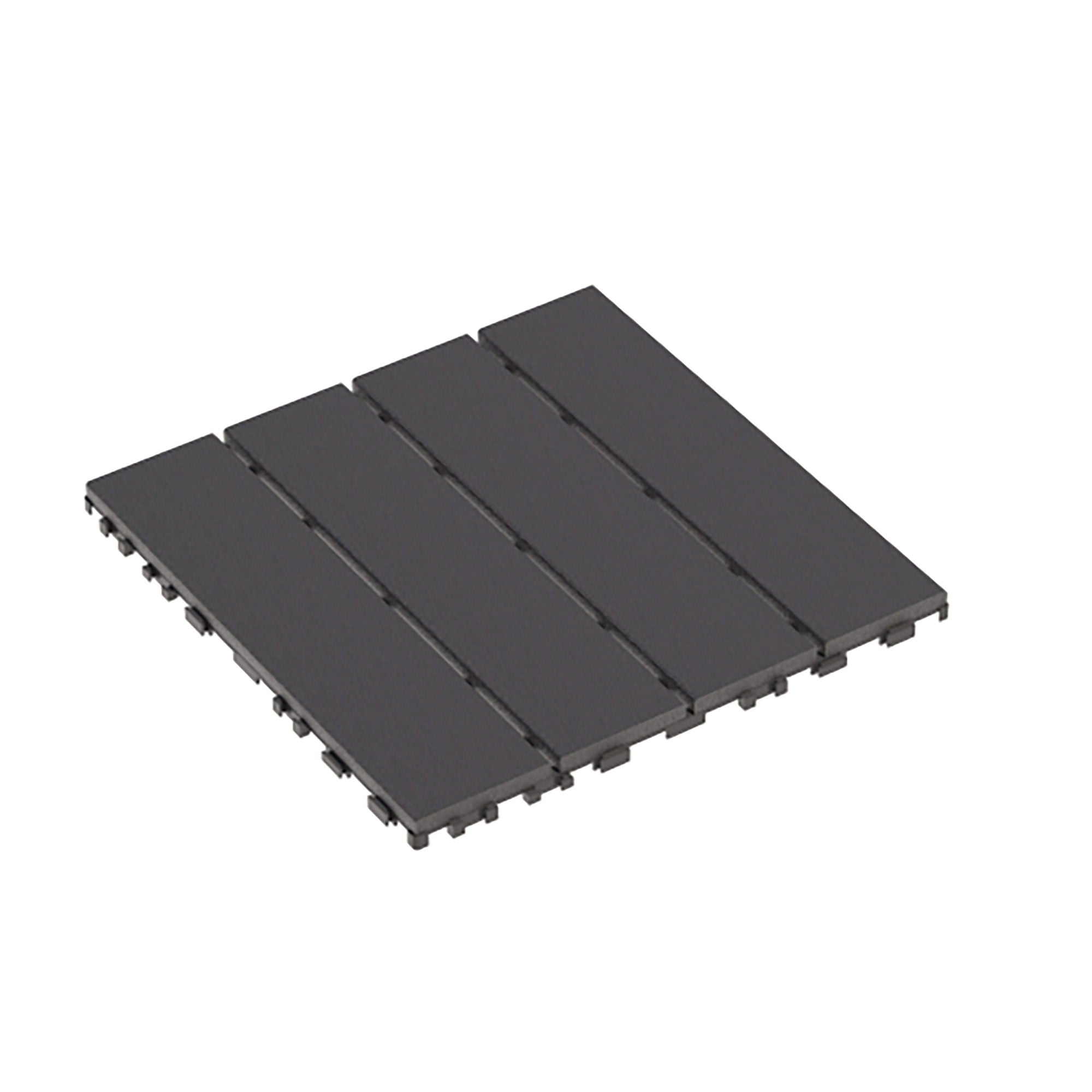Plastic Interlocking 44 Pack Patio Deck Tiles, Square Waterproof Outdoor All Weather Use by HouseOfZazla