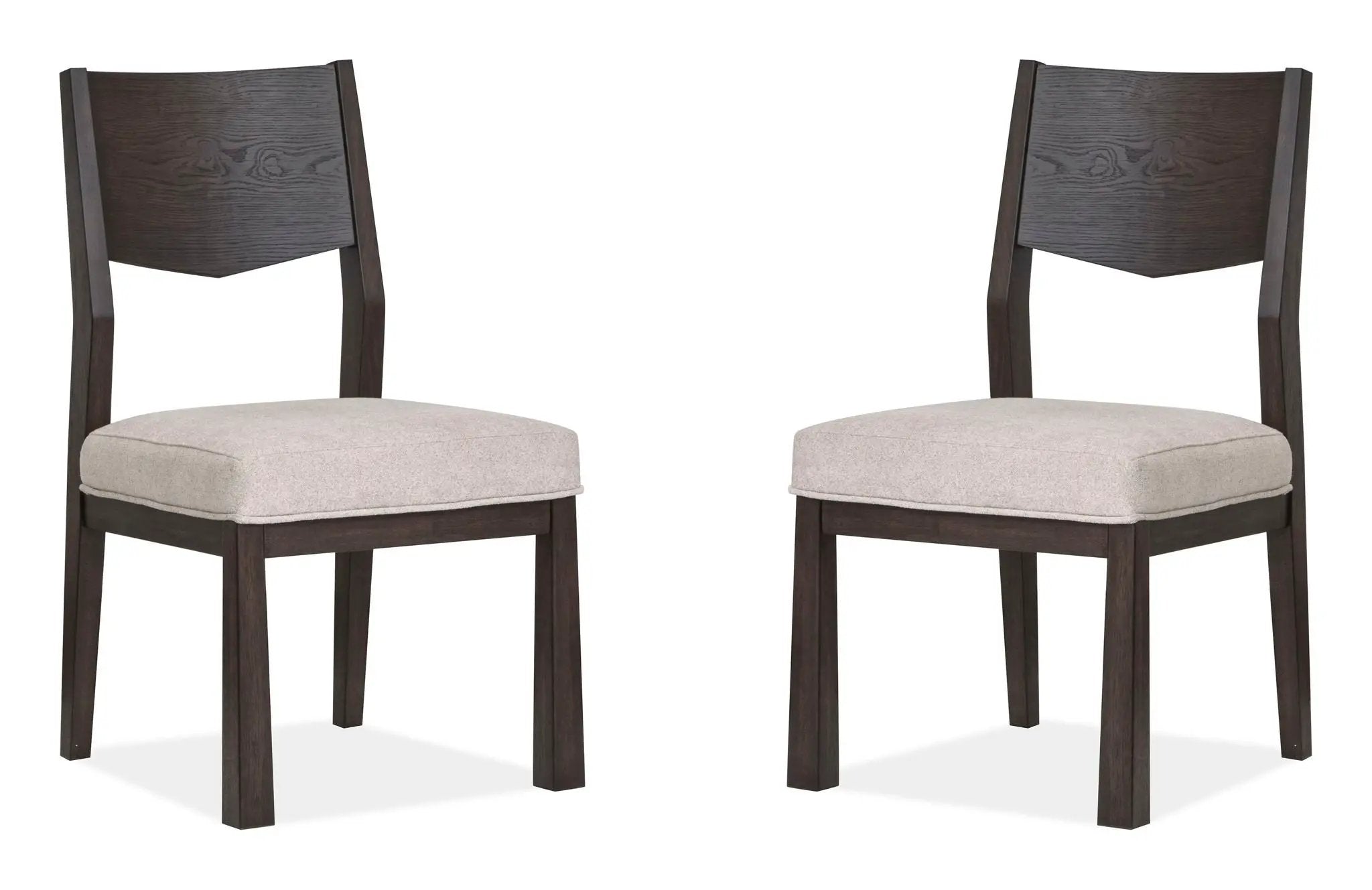 Tauren - Upholstered Side Chair With Solid Back (Set of 2) - Coffee Bean by Unique Piece Furniture