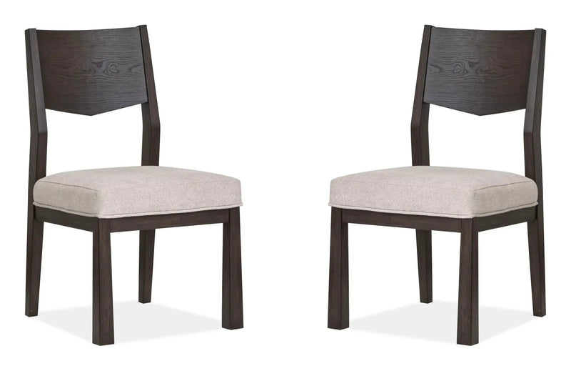 Tauren - Upholstered Side Chair With Solid Back (Set of 2) - Coffee Bean by Unique Piece Furniture