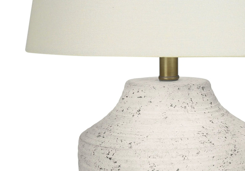 Modern Lighting Table Lamp Concrete Cream by HouseOfZazla