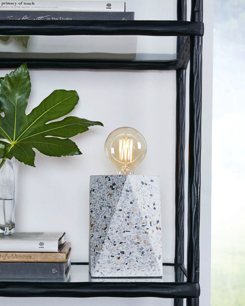 Maywick - Concrete Table Lamp - White by Unique Piece Furniture