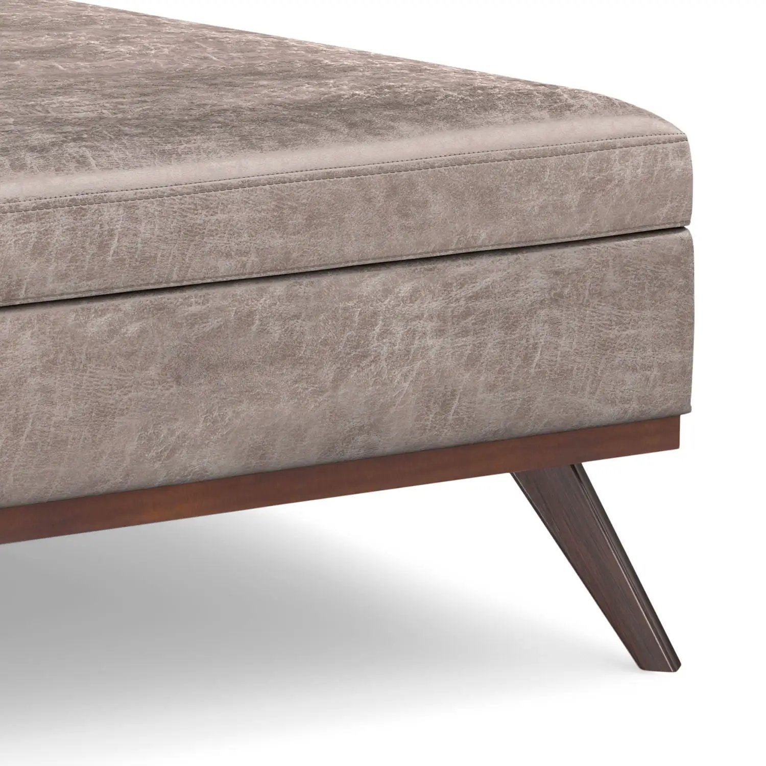 Owen - Multifunctional Square Coffee Table Storage Ottoman by Unique Piece Furniture