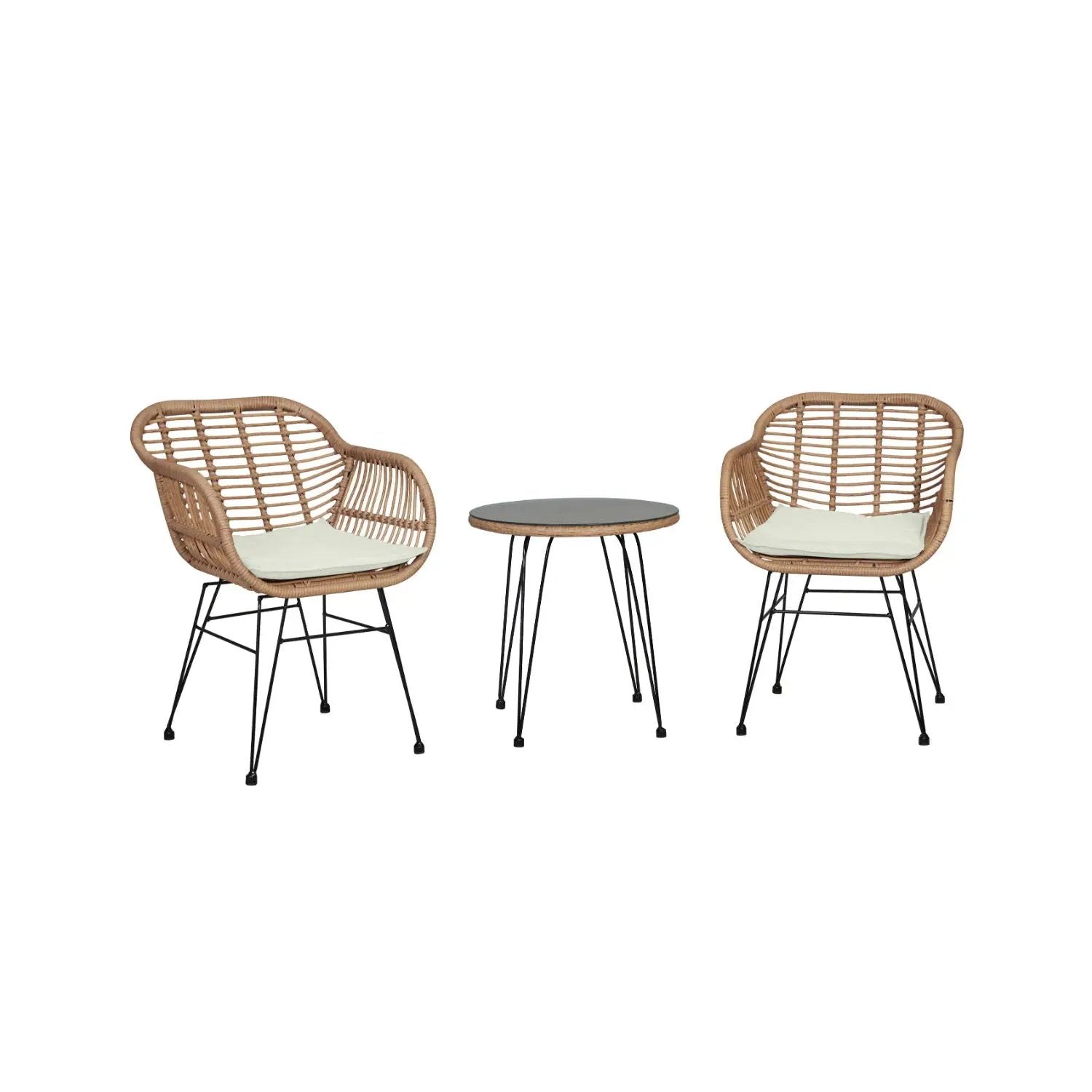 Antibes - 3 Piece Outdoor Patio Conversation Set