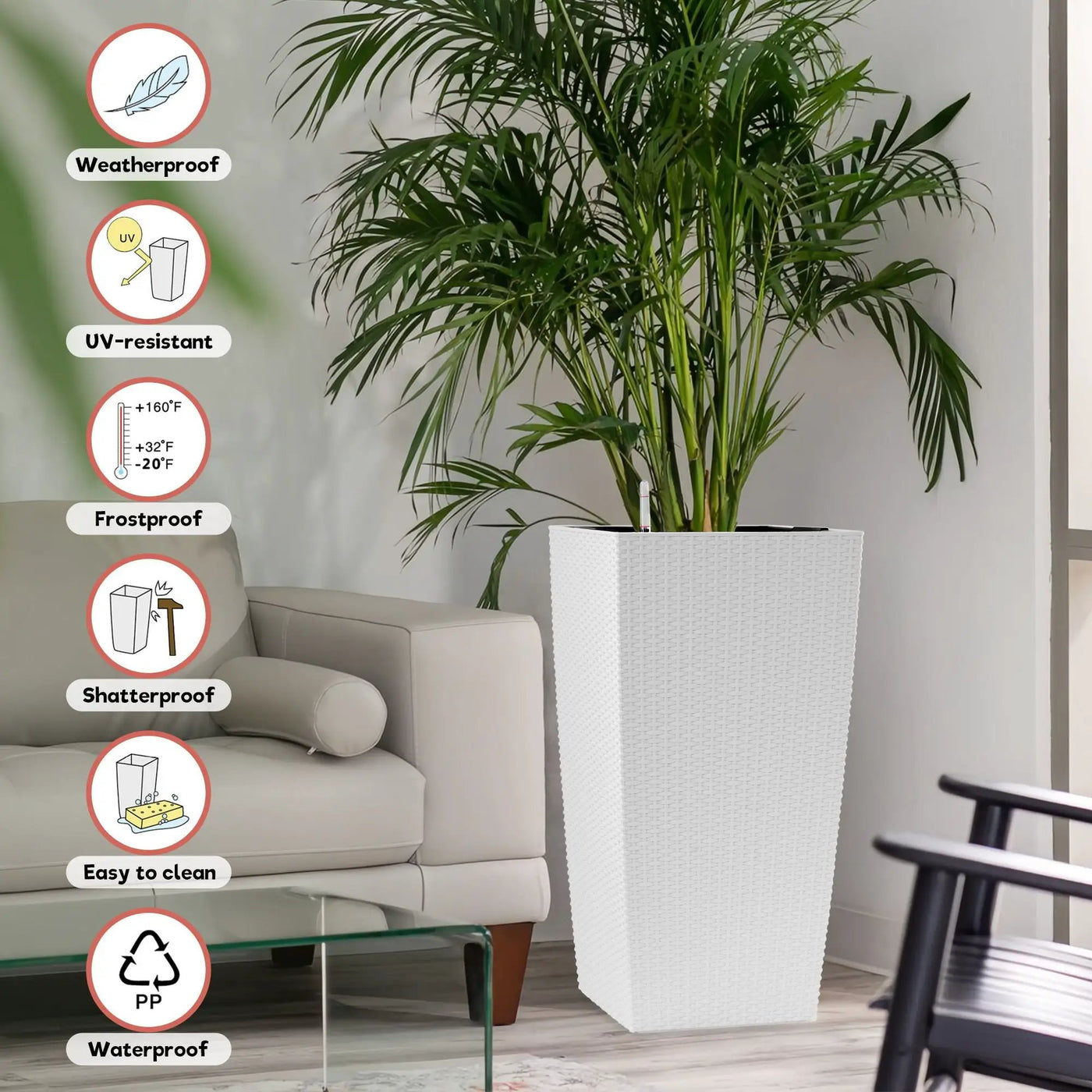 Indoor Outdoor Planter With Automatic Watering System by HouseOfZazla
