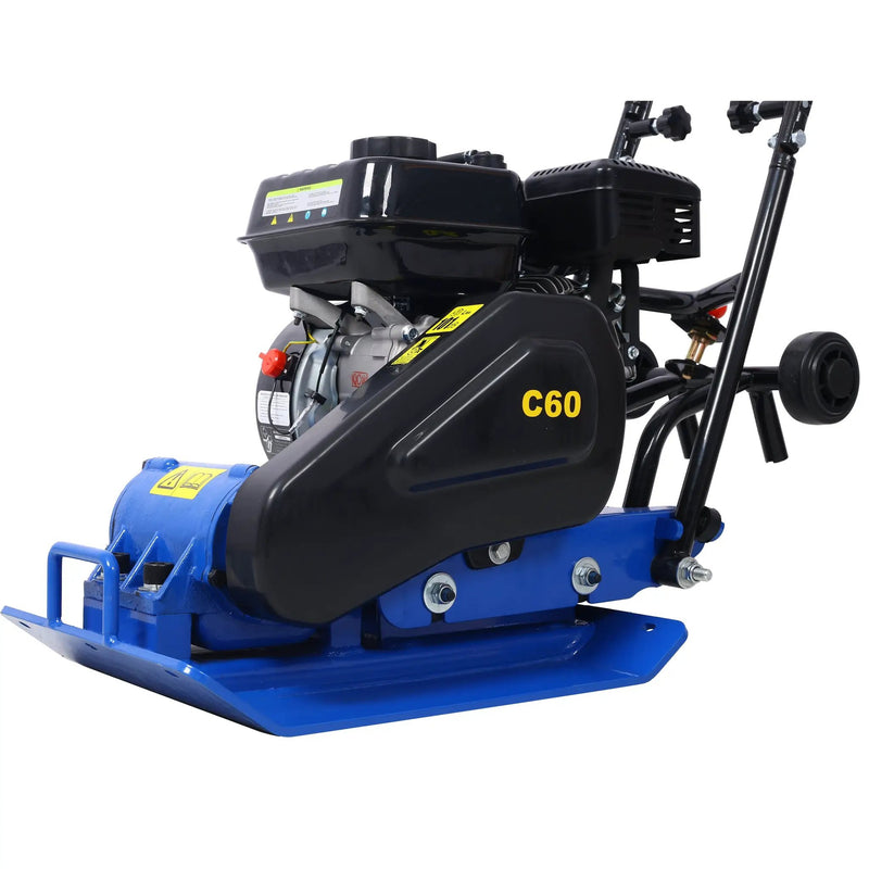 212cc Gas Vibration Plate Compactor with Built-in Wheel by HouseOfZazla