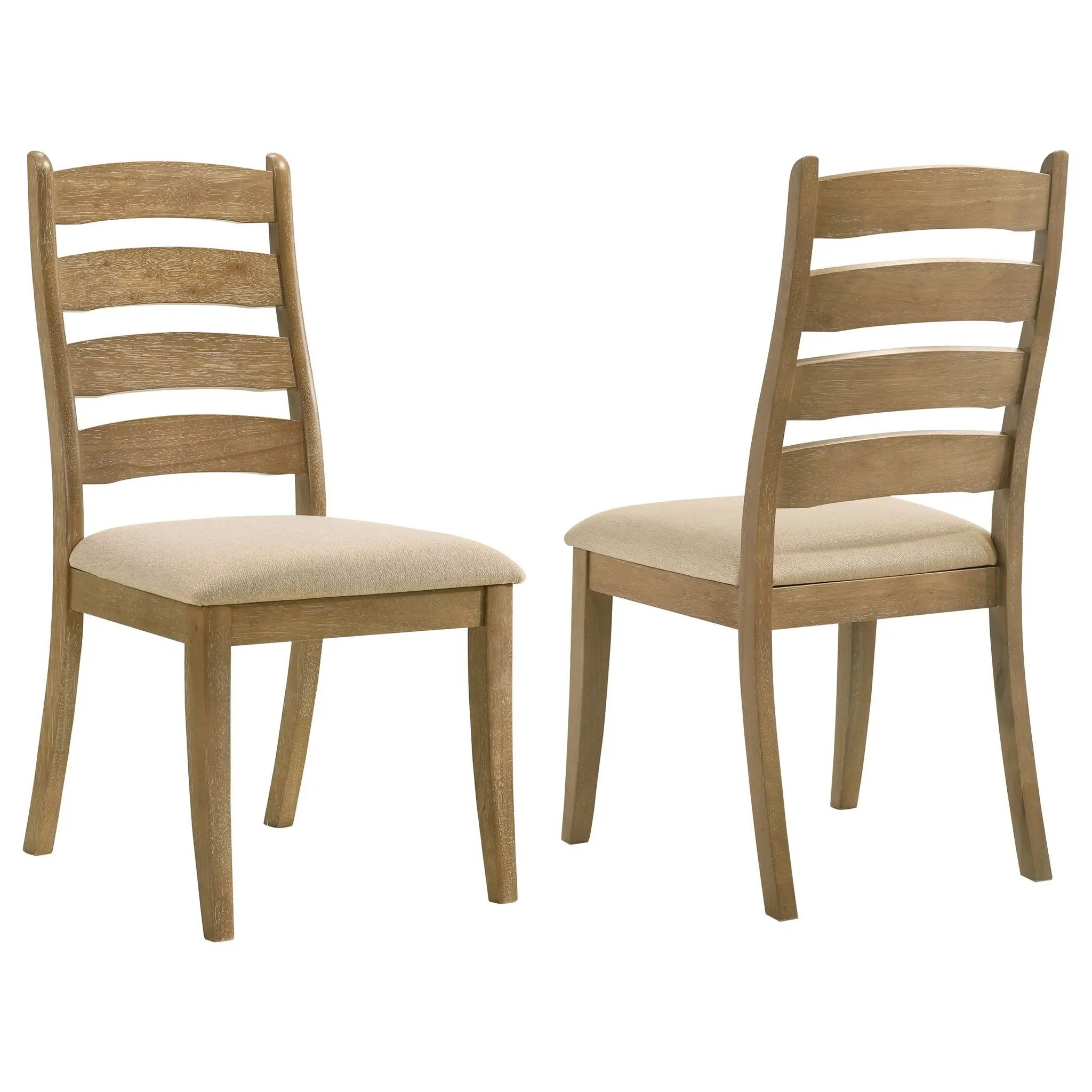 Sammy - Dining Side Chair (Set of 2) - Brown / Beige by HouseOfZazla