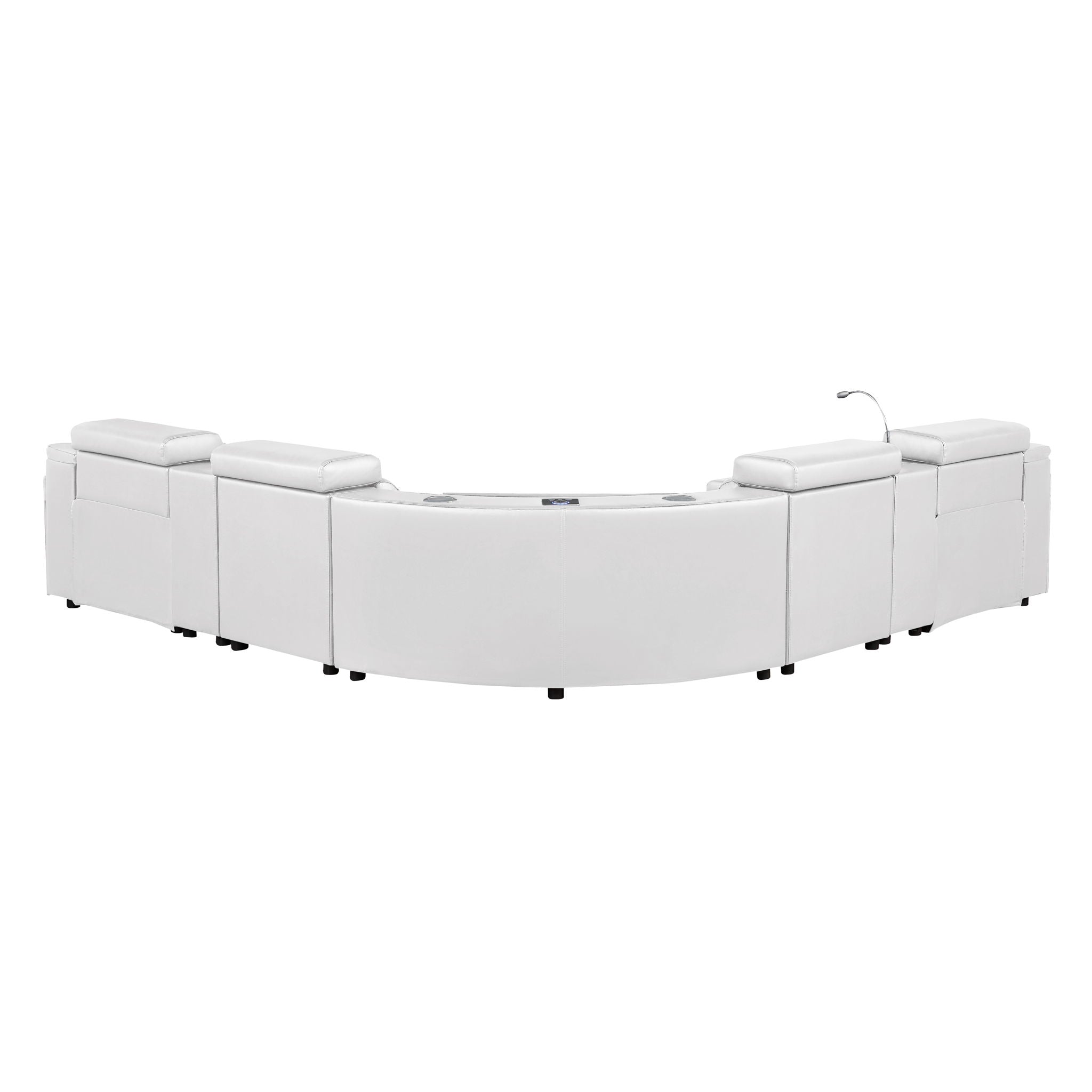 Nova - Sectional With Bluetooth Speaker, LED And Lifting Wine Cabinet by HouseOfZazla