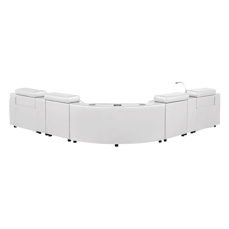Nova - Sectional With Bluetooth Speaker, LED And Lifting Wine Cabinet by HouseOfZazla