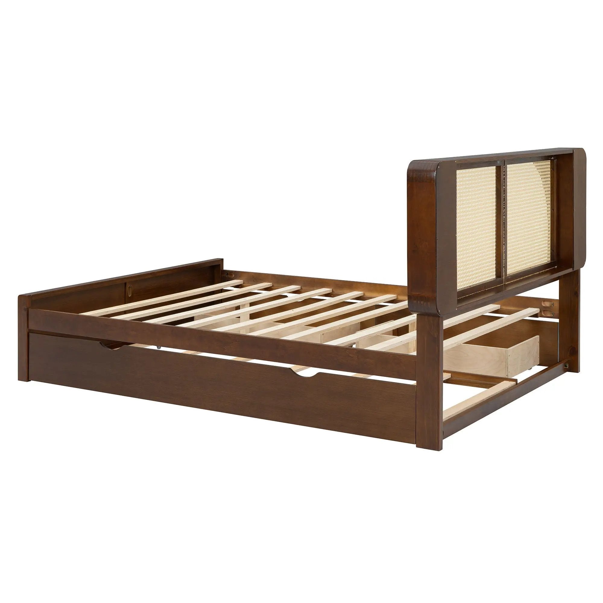 Headboard Bed With 2 Drawers And Trundle by HouseOfZazla