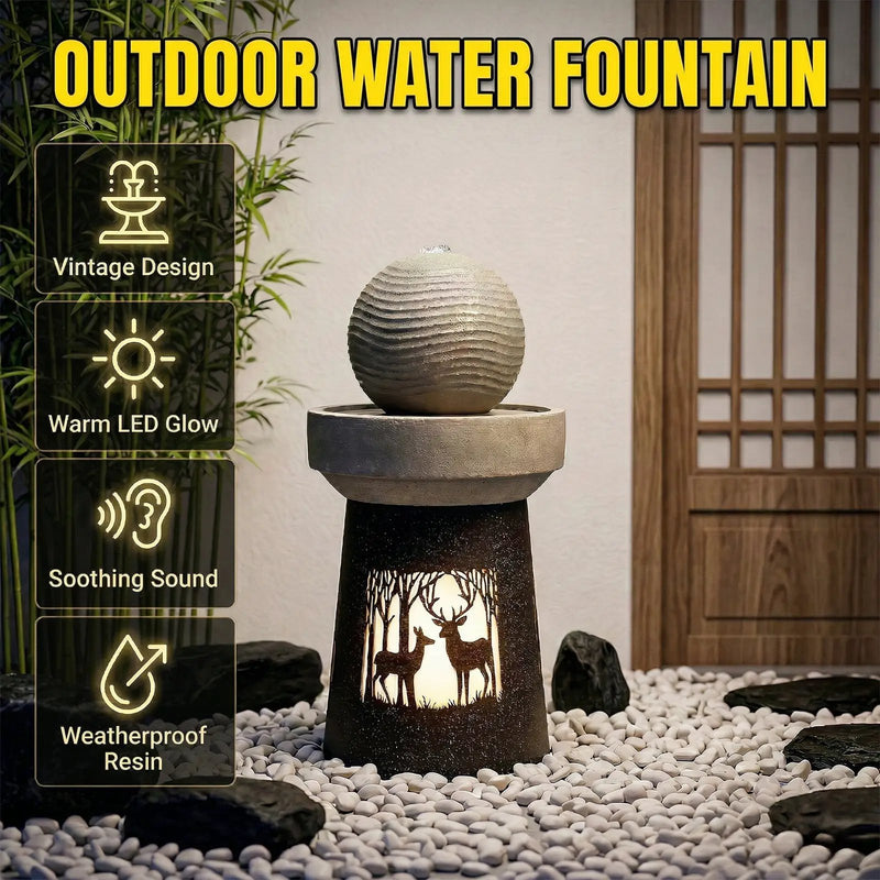 Outdoor Garden Lantern with Warm LED Light by HouseOfZazla