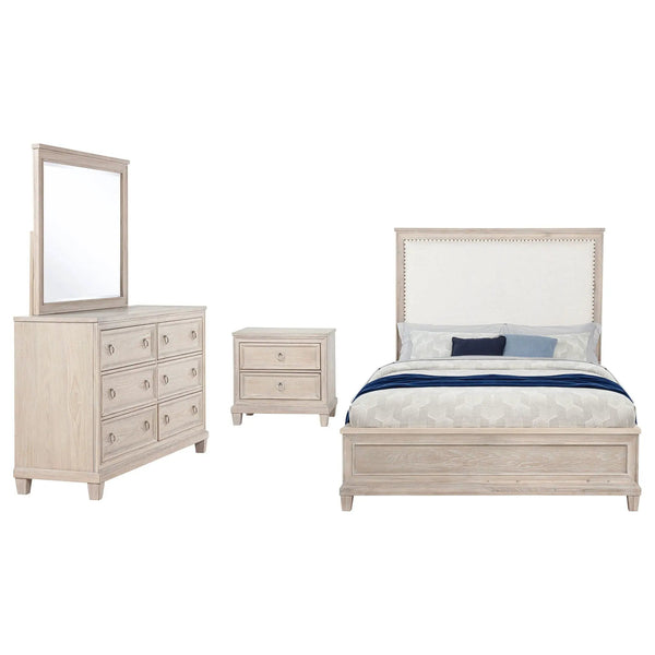 Pembroke 4-piece Queen Bedroom Set Washed Oak, photo 2 of 7