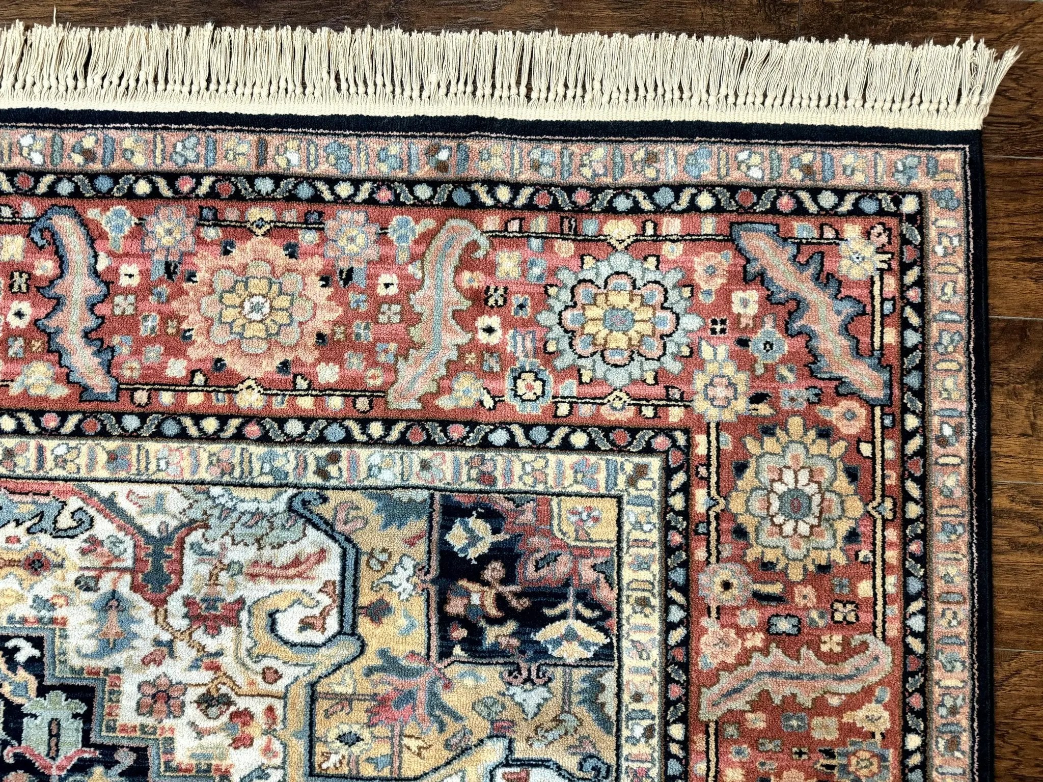 Karastan Navy Heriz #700/701 Rug, 8.8 x 10.6 Karastan Carpet, Wool Pile, Discontinued Vintage Karastan Rug, Original 700 Series, Geometric by Jewel Rugs
