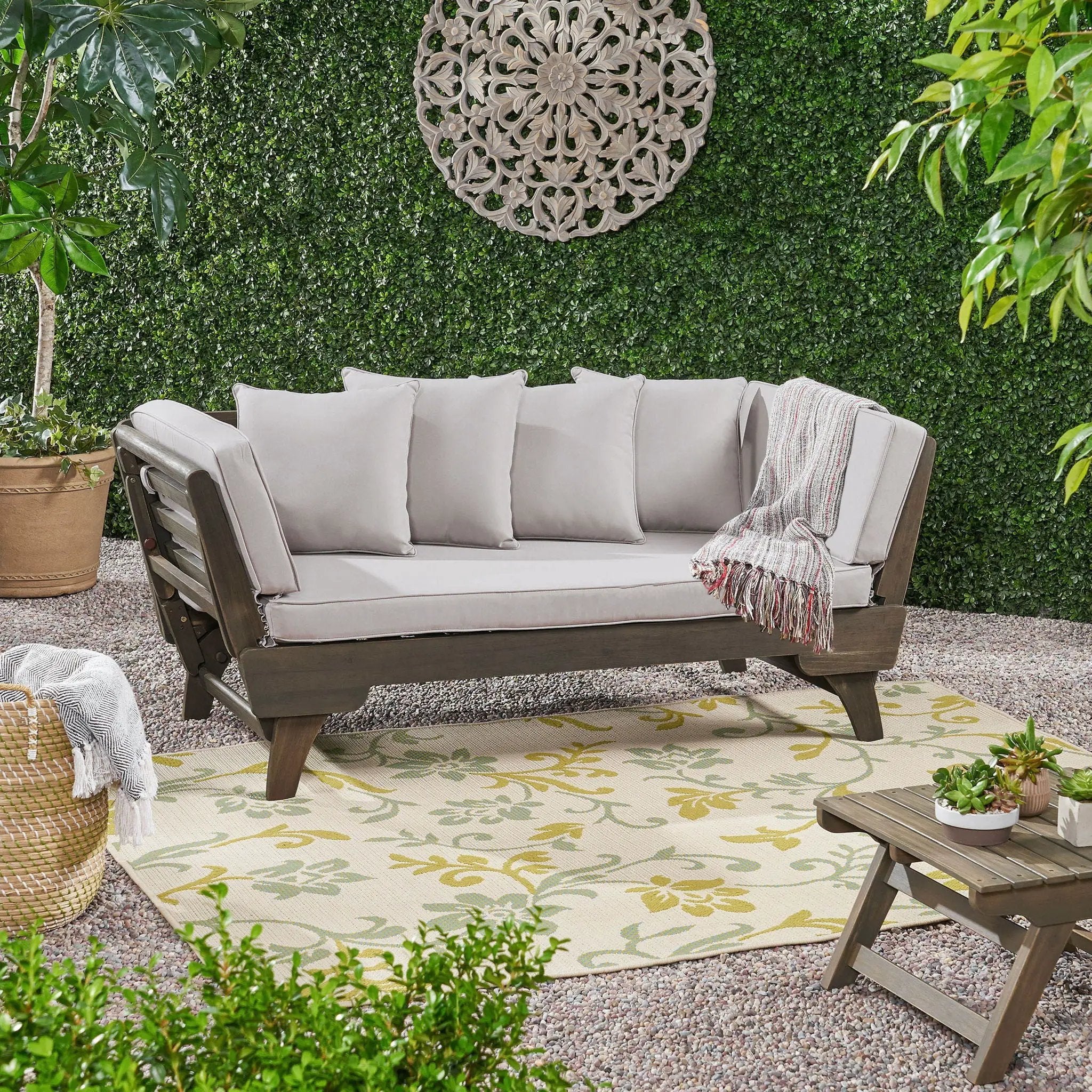 Ottavio Convertible Sofa Daybed With Water Resistant Cushions by HouseOfZazla