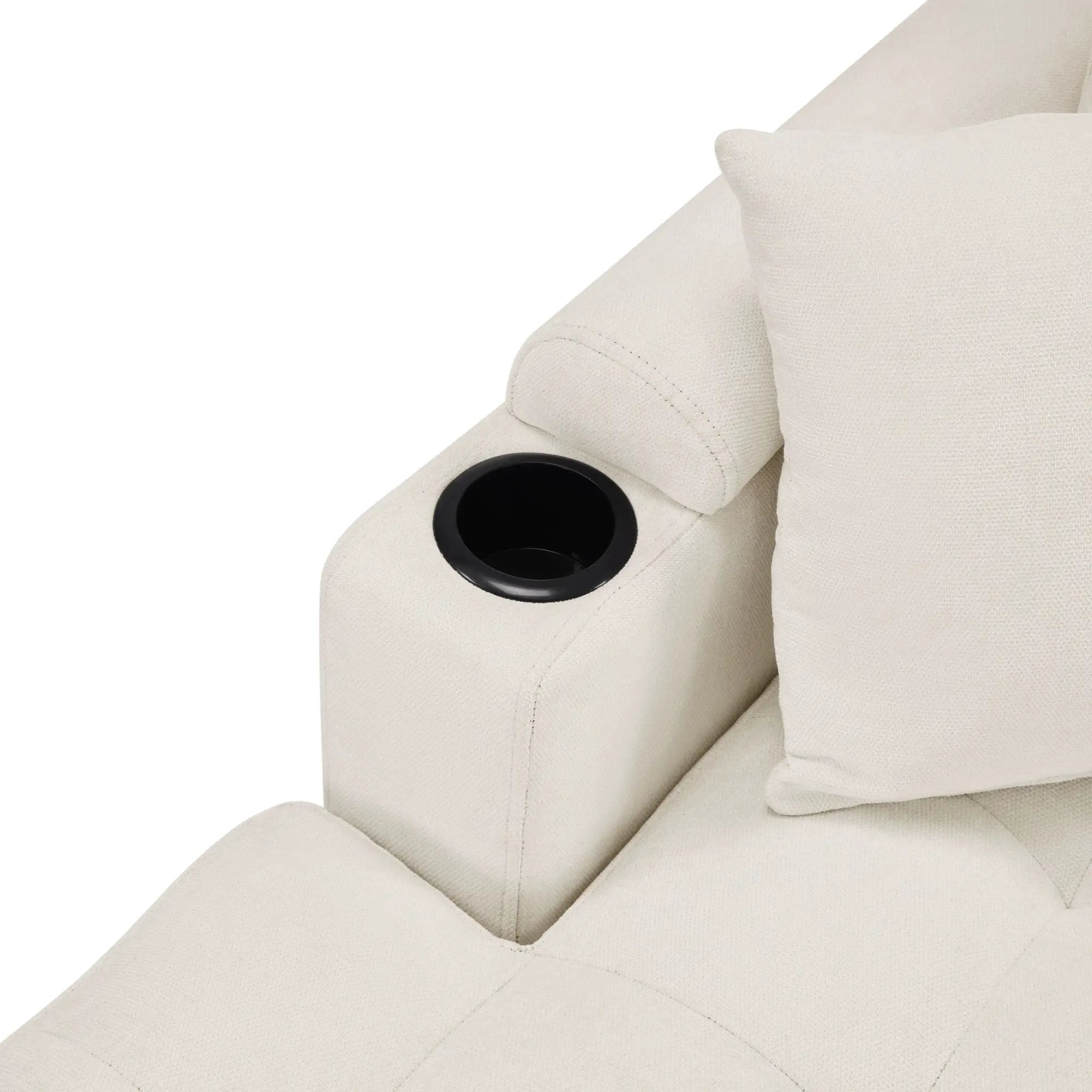 U Shaped Sectional Sofa, Corner Living Room Couch With Built In Cup Holders, Storage, USB Ports by HouseOfZazla