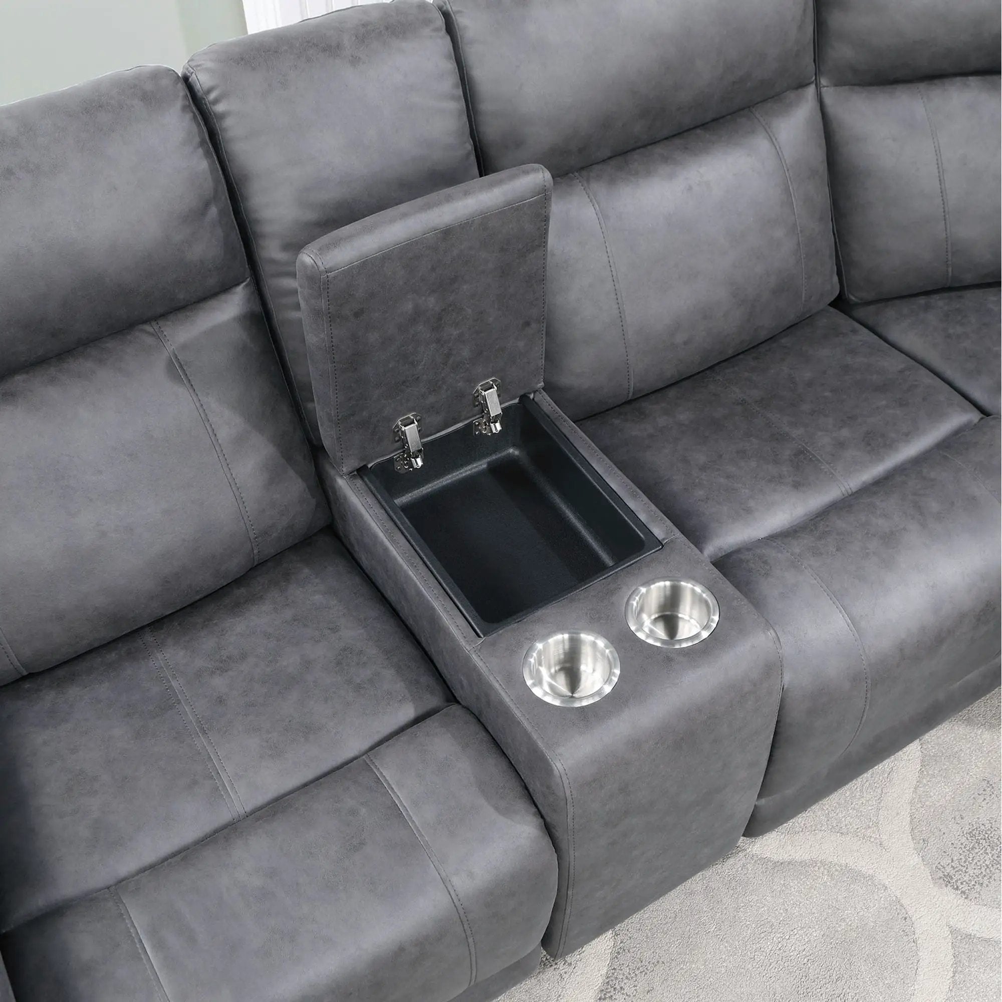 Eco - Sectional - Greige by Unique Piece Furniture
