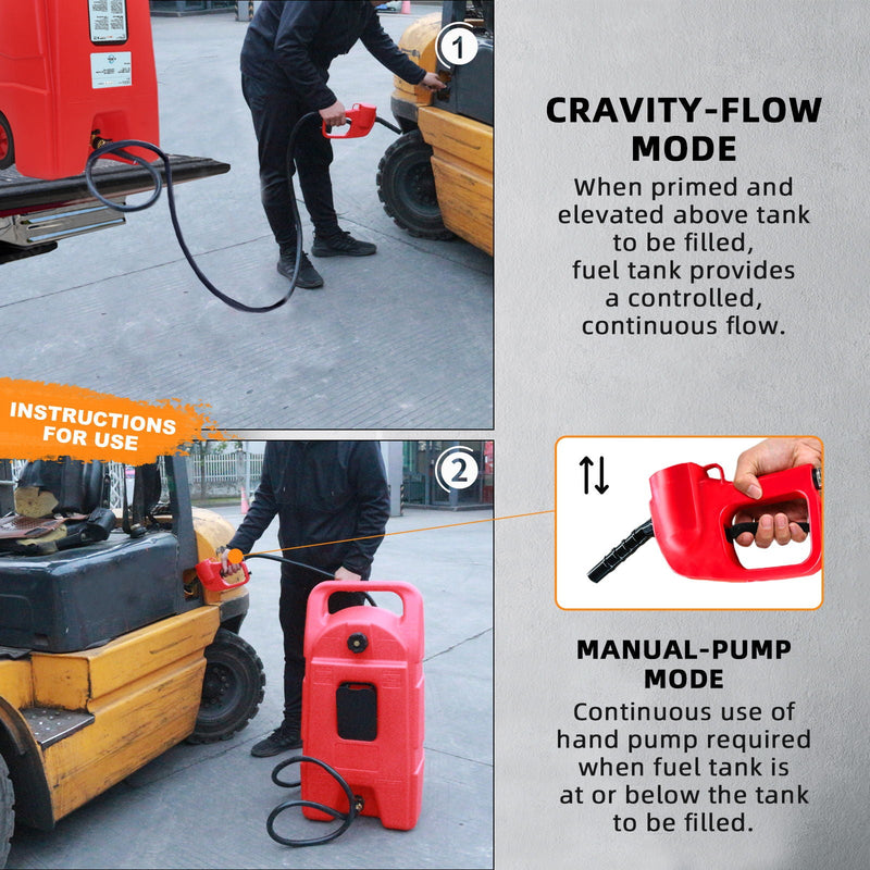 Gas Caddy With Wheels, Fuel Transfer Tank, Gasoline Diesel Can by HouseOfZazla