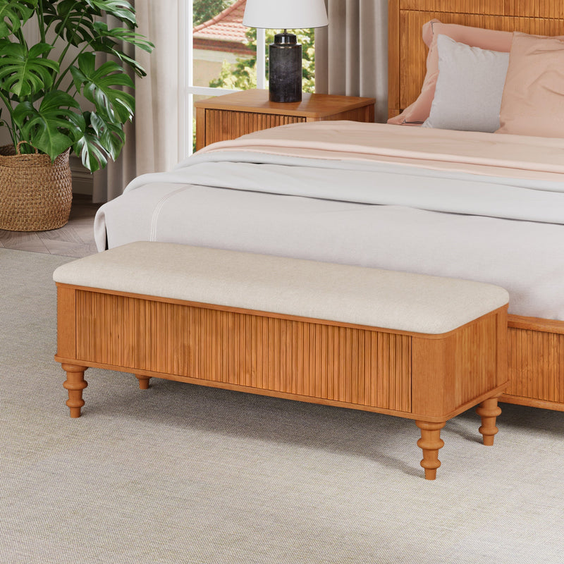 50.8-Inch Multi-Functional Storage Ottoman Bench by HouseOfZazla