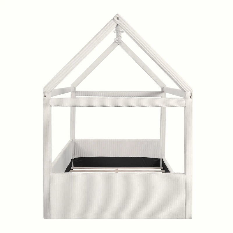 Upholstered House Style Daybed With LED Light Strips