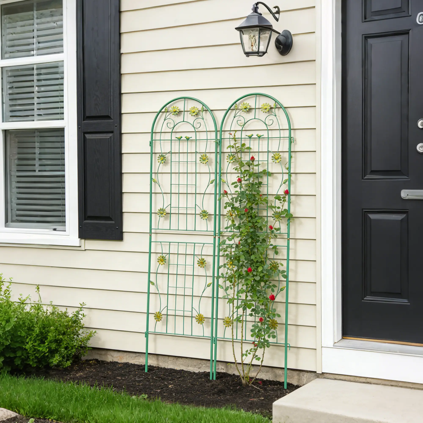 2 Pack Metal Garden Trellis 71" x 19.7" by HouseOfZazla