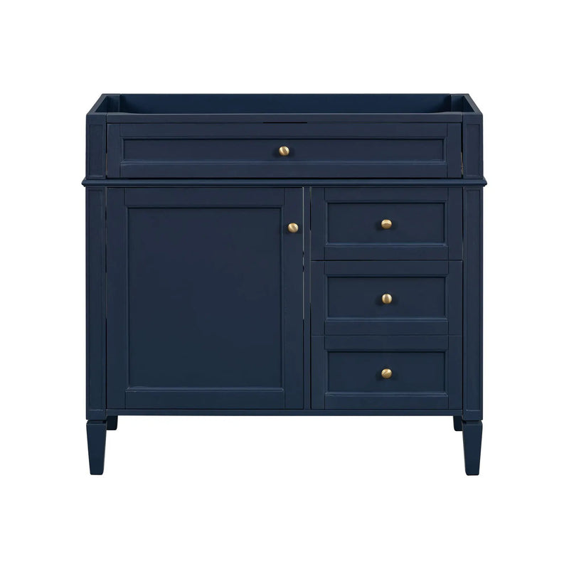 Bathroom Vanity With 2 Drawers And Tip-Out Drawer, Storage Cabinet by HouseOfZazla