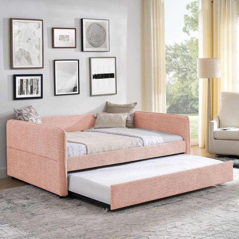 Upholstered Daybed With Pop Up Trundle by Unique Piece Furniture