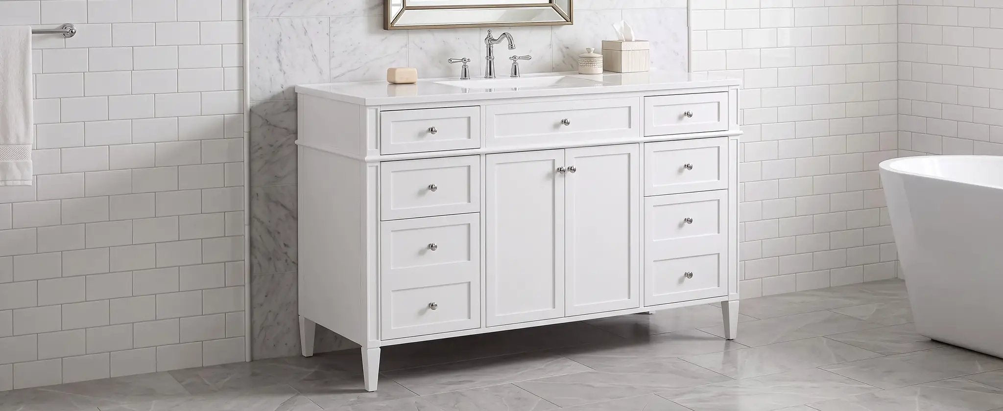 48 Inch Bathroom Vanity with Sink Top by HouseOfZazla