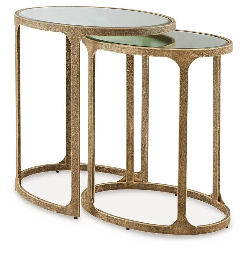 Irmaleigh - Accent Table Set (Set of 2) - Antique Black by Unique Piece Furniture