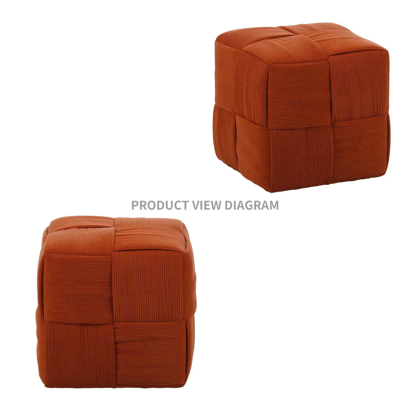 Modern Ottoman Foot Rest With Woven Design by HouseOfZazla