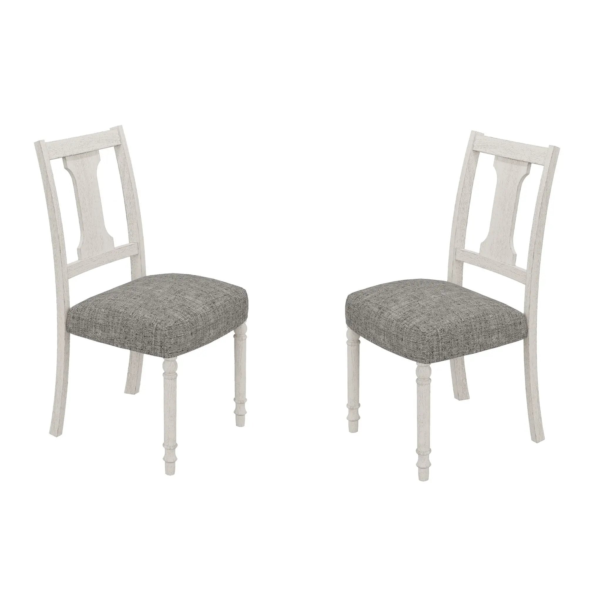 Tannen - Dining Side Chair (Set of 2) - White And Gray by Unique Piece Furniture