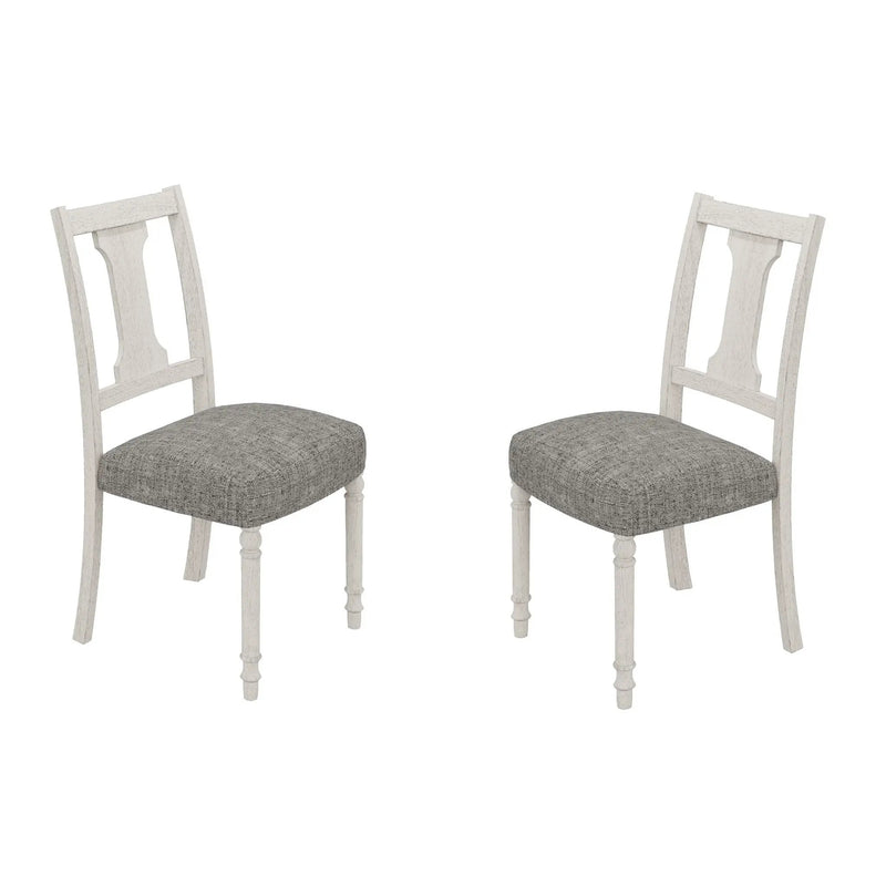 Tannen - Dining Side Chair (Set of 2) - White And Gray by Unique Piece Furniture