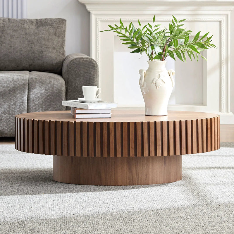 Modern Handcraft Drum Coffee Table by HouseOfZazla