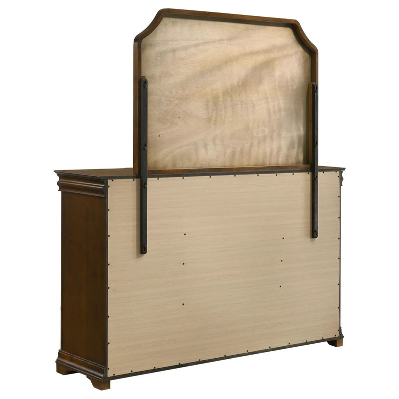 Garland 9-drawer Bedroom Dresser with Mirror Brown Cherry by Unique Piece Furniture