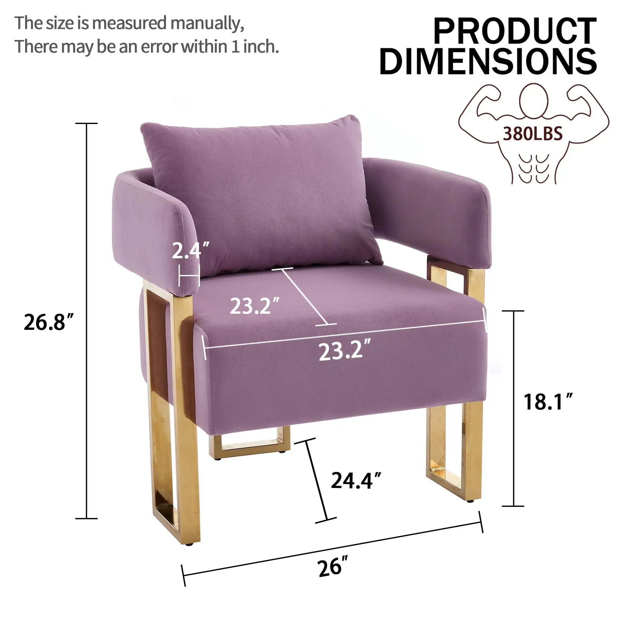 Modern Decorative Chair Teddy Fleece Upholstered And Metal Foot by Unique Piece Furniture
